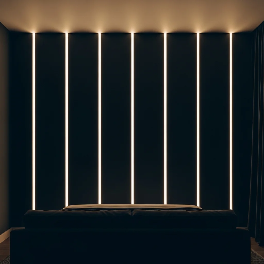 Create an Accent Wall with LED Strip Patterns