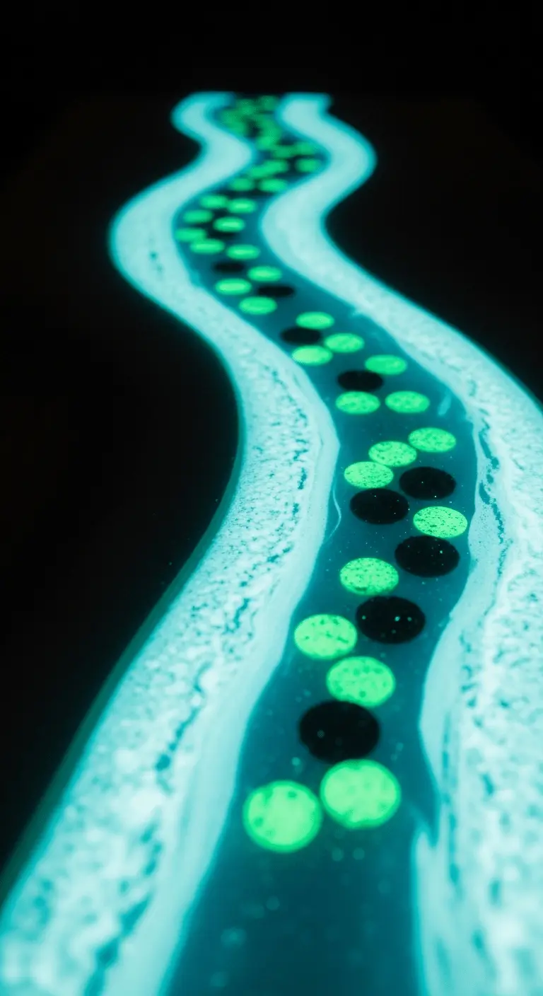 Dark Resin River Table