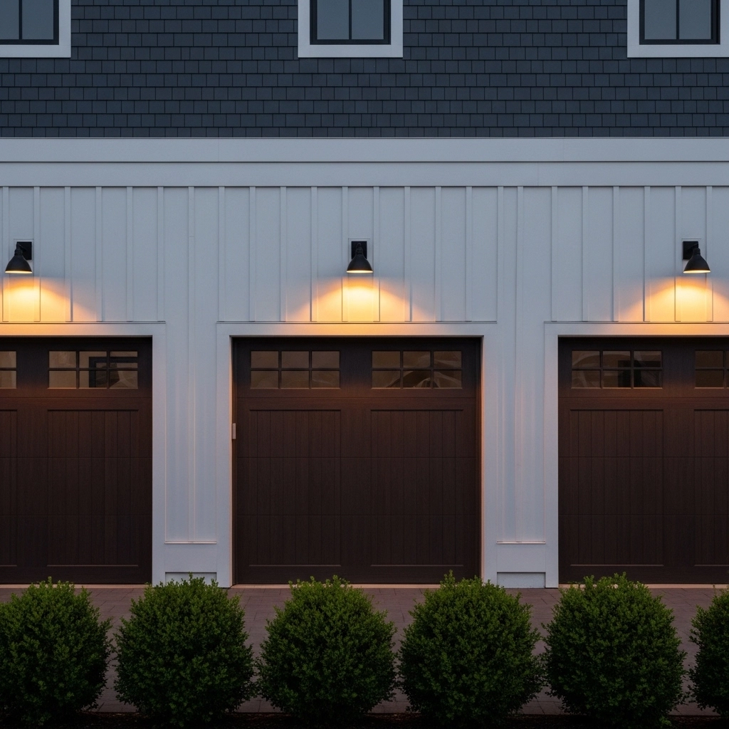 Driveway Wall Sconces for Garage Bays