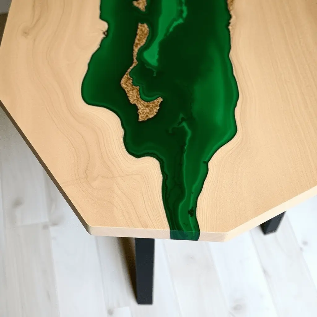 Emerald Green River Table