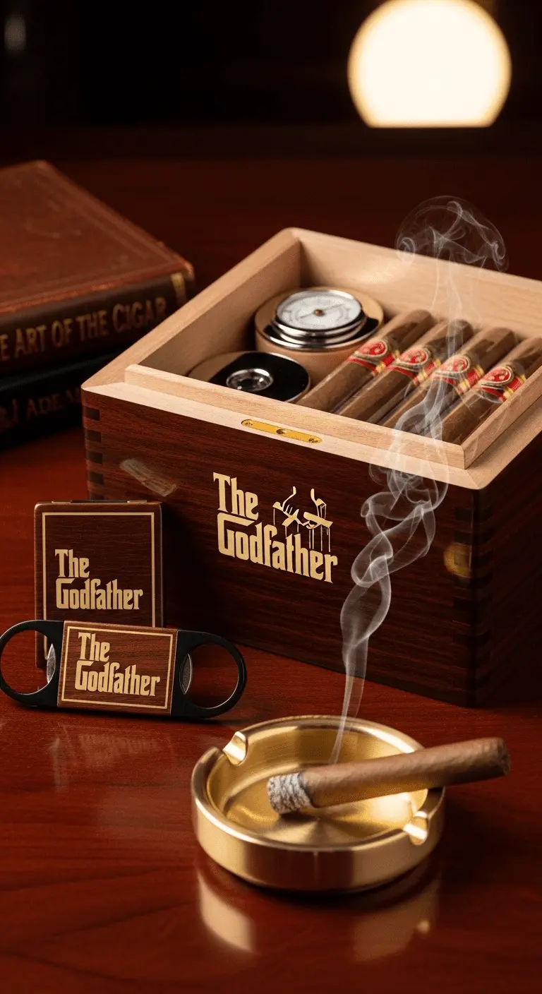 Engraved Cigar Set
