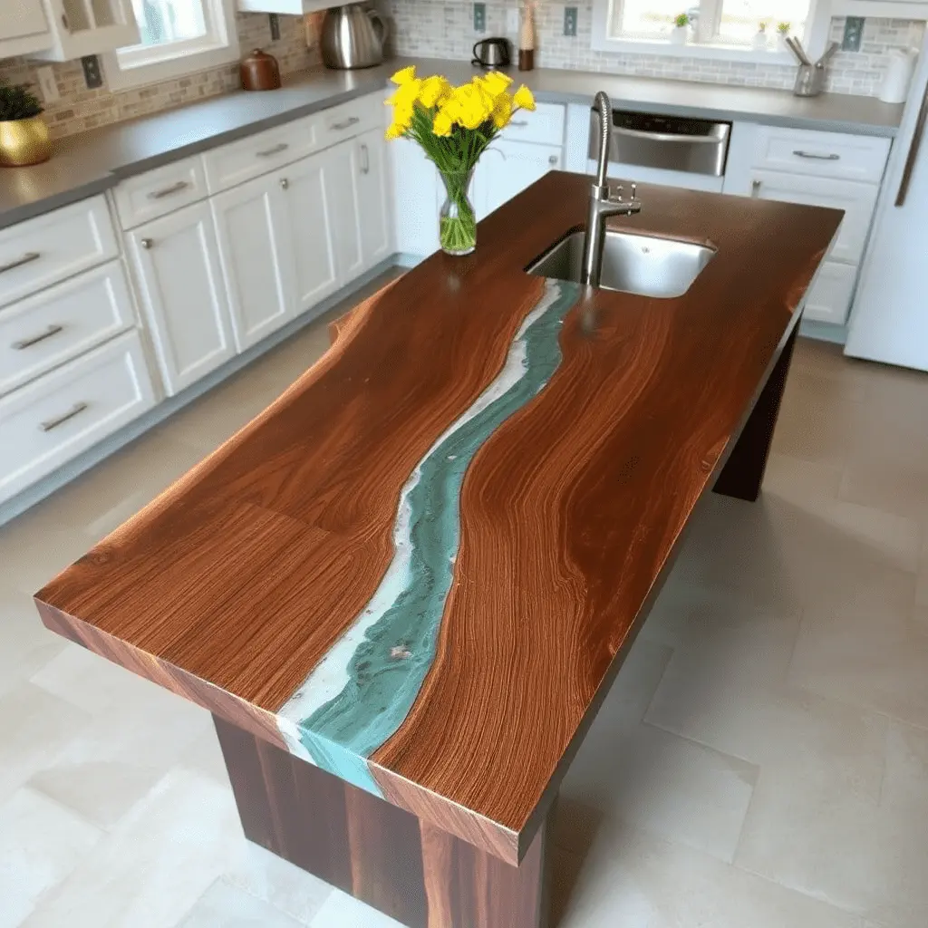 Epoxy River Kitchen countertop