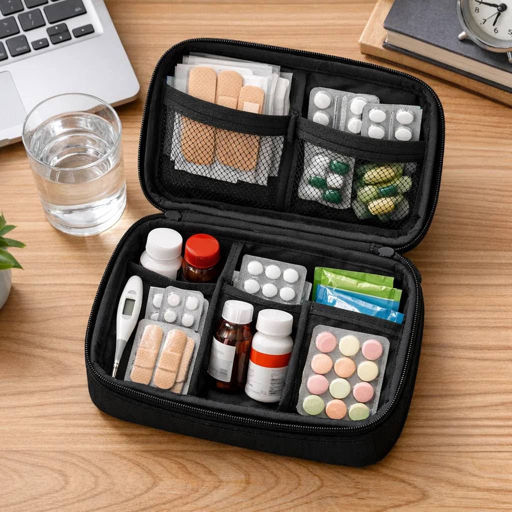 First Aid Kit and Basic Health Supplies