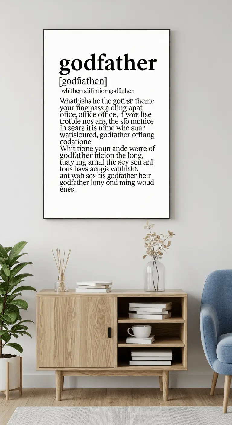 Godfather Definition Wall Art