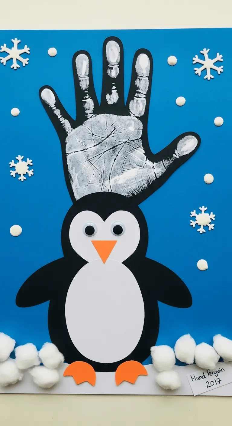 Handprint Penguin Craft