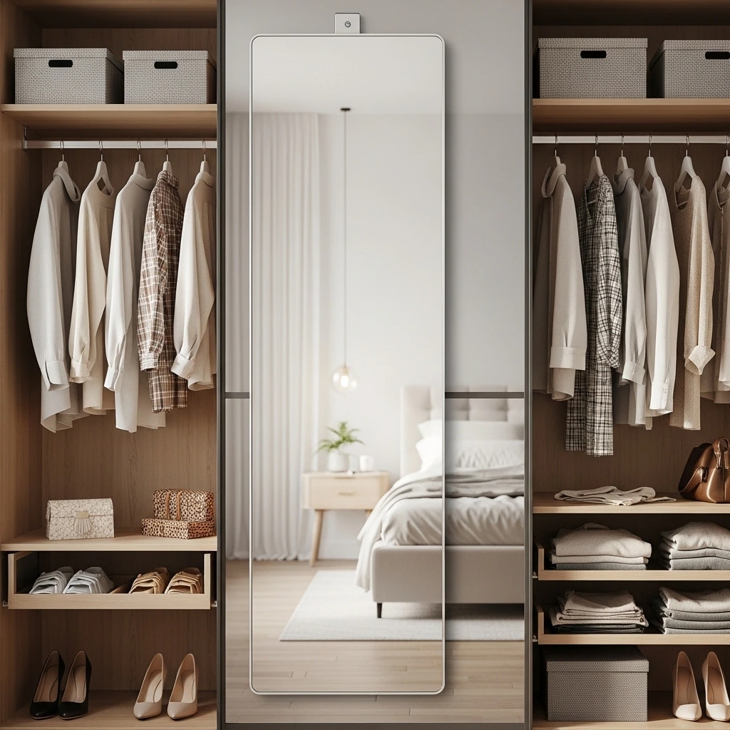 Hang a Mirror on the Inside of the Door