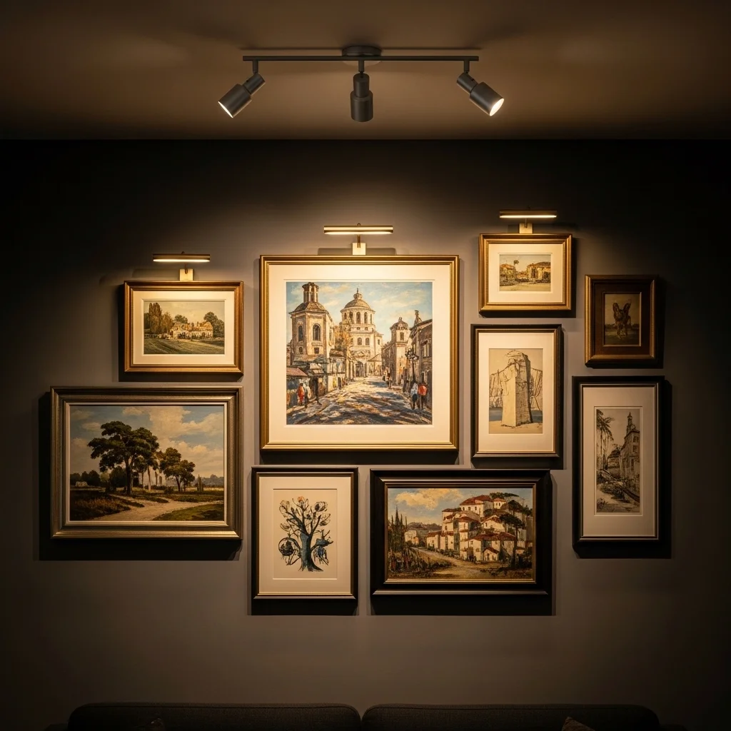 Highlight Artwork with Directional LED Spotlights