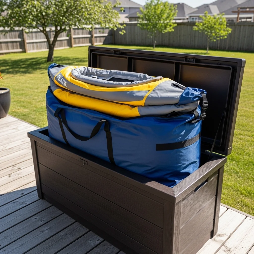 Inflatable Kayak Storage Solution Inflatable Kayak Storage Solution