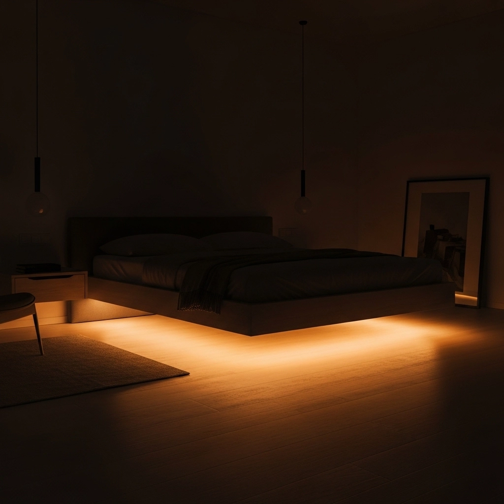 Install Under Bed LED Strips for a Dreamy Glow