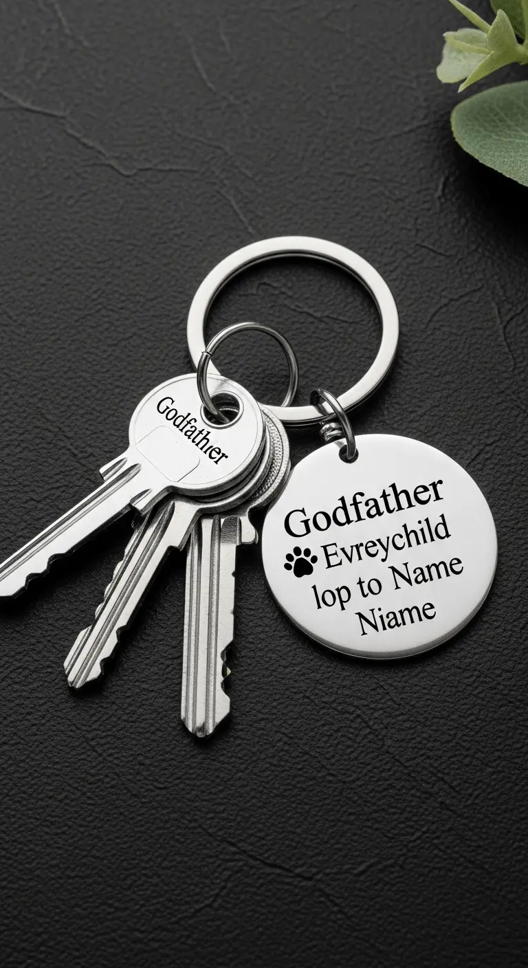 Keychain with Godfather Title