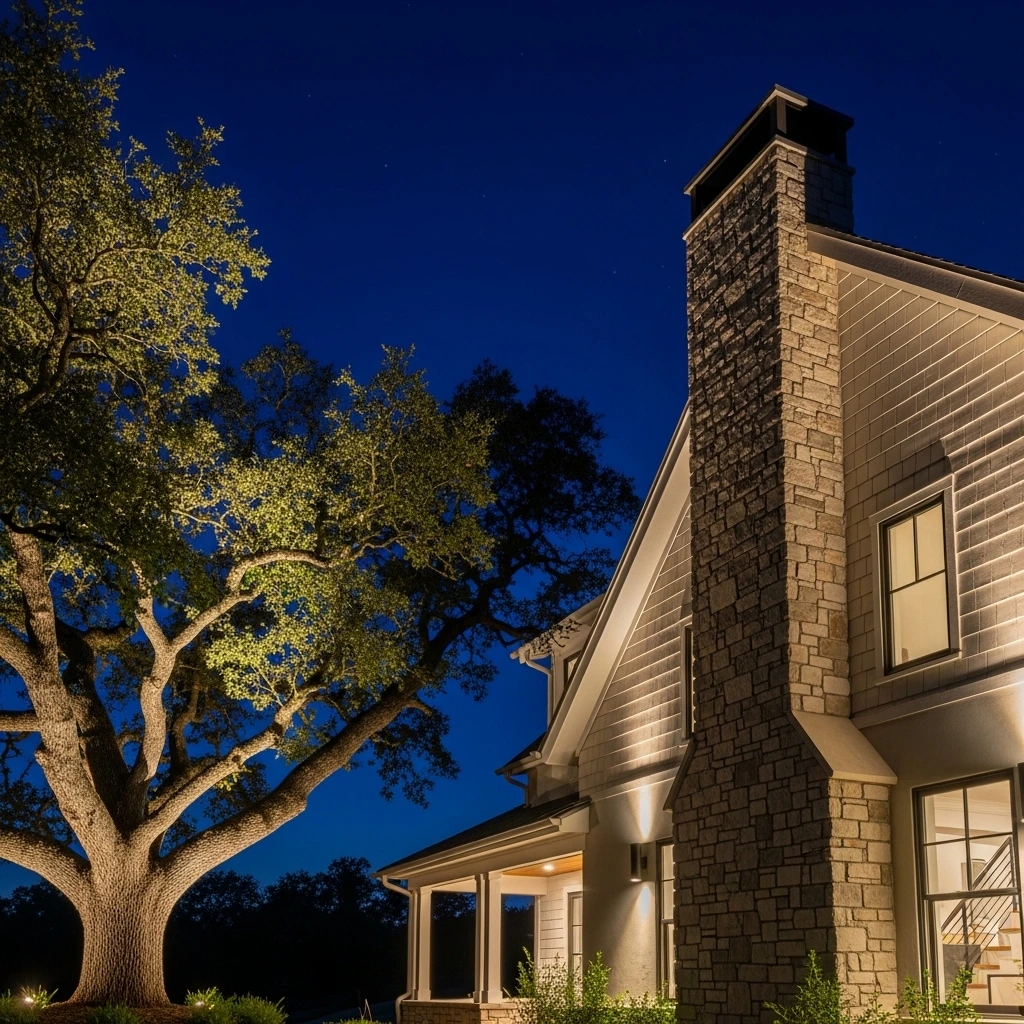 Landscape Spotlights to Highlight Architectural Features