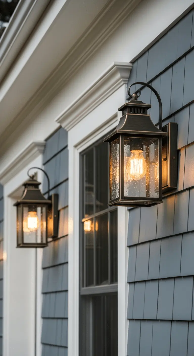 Lantern Style LED Sconces