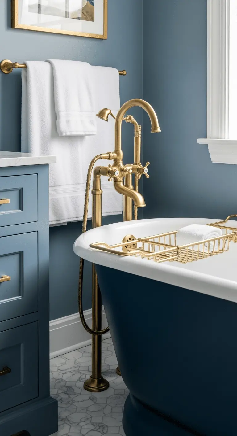 Layer in Warm Brass and Gold Fixtures