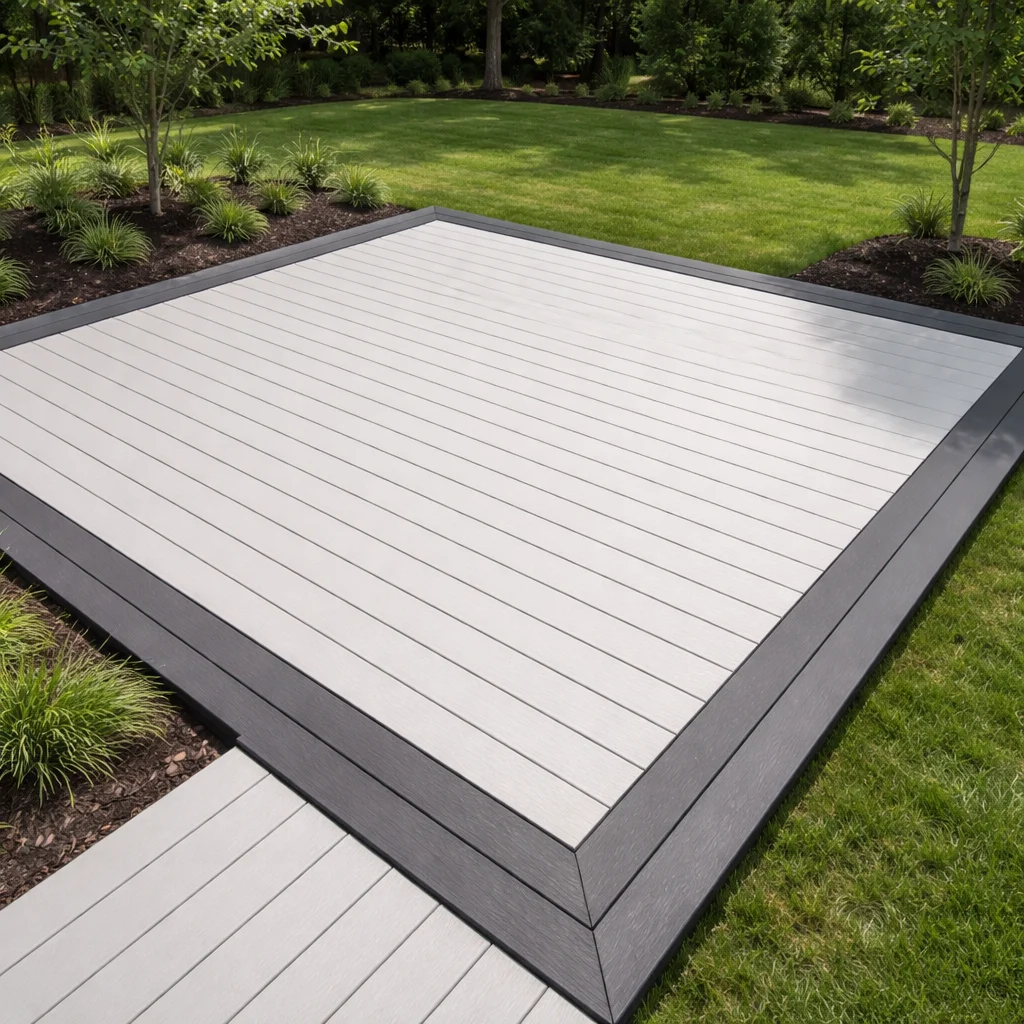 Light Grey and Charcoal Contrast Border