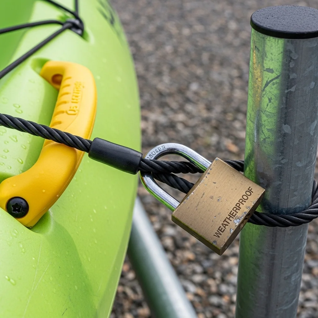 Lockable Cable Security System for Outdoor Racks Lockable Cable Security System for Outdoor Racks