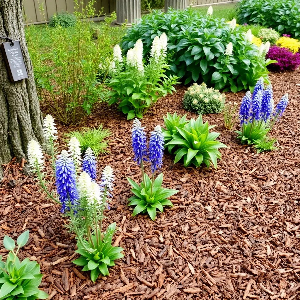 Low Maintenance Garden with Mulch
