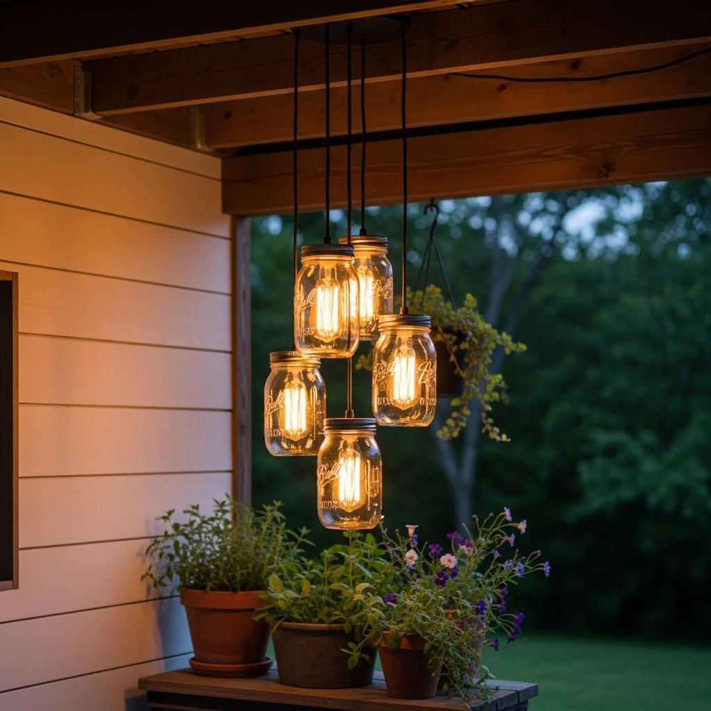 Mason Jar Pendant Lights for a Handcrafted Touch