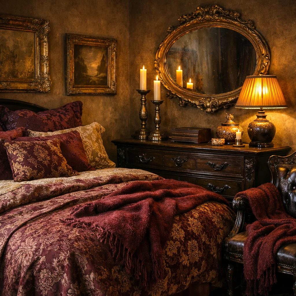 Mixing Antique Gold With Deep Burgundy for a Heritage Look Mixing Antique Gold With Deep Burgundy for a Heritage Look