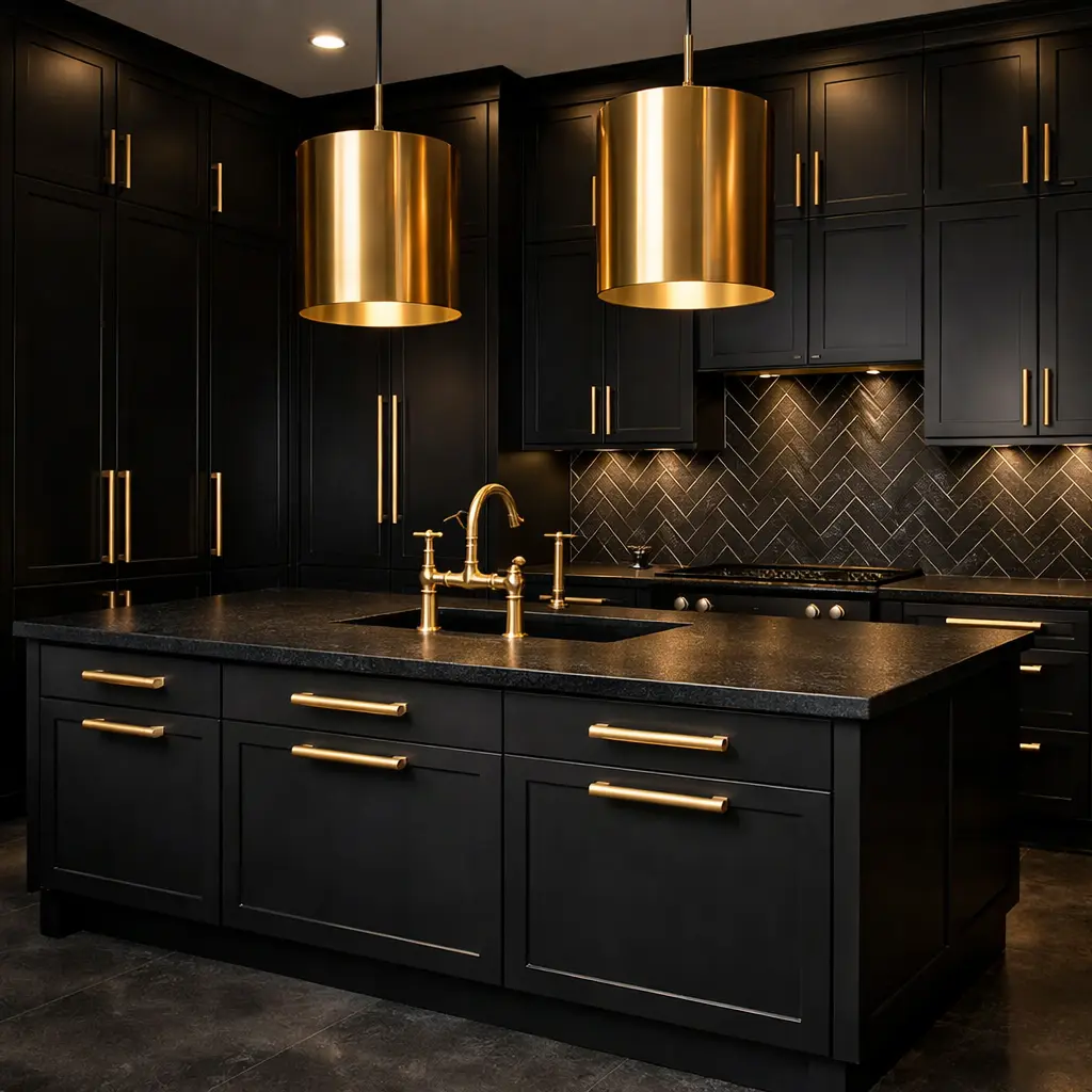 Navy Blue Cabinets with Gold Hardware Navy Blue Cabinets with Gold Hardware