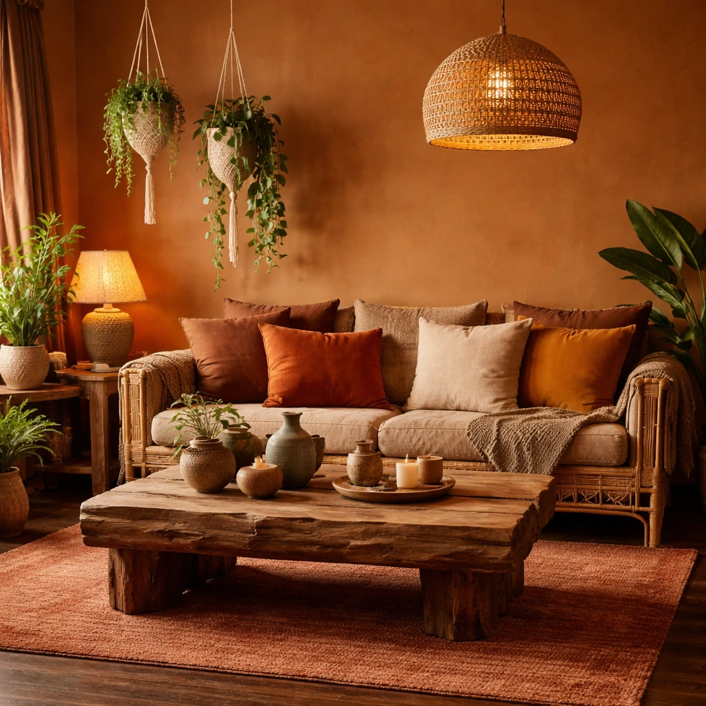 Ochre and Earthy Tones for Organic Warmth
