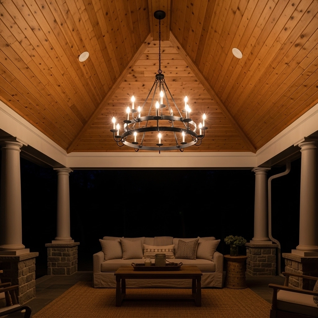 Outdoor Chandeliers for Covered Porches