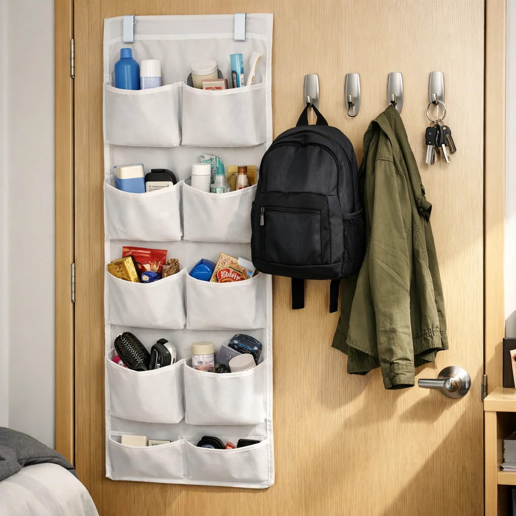 Over the Door and Command Hook Storage