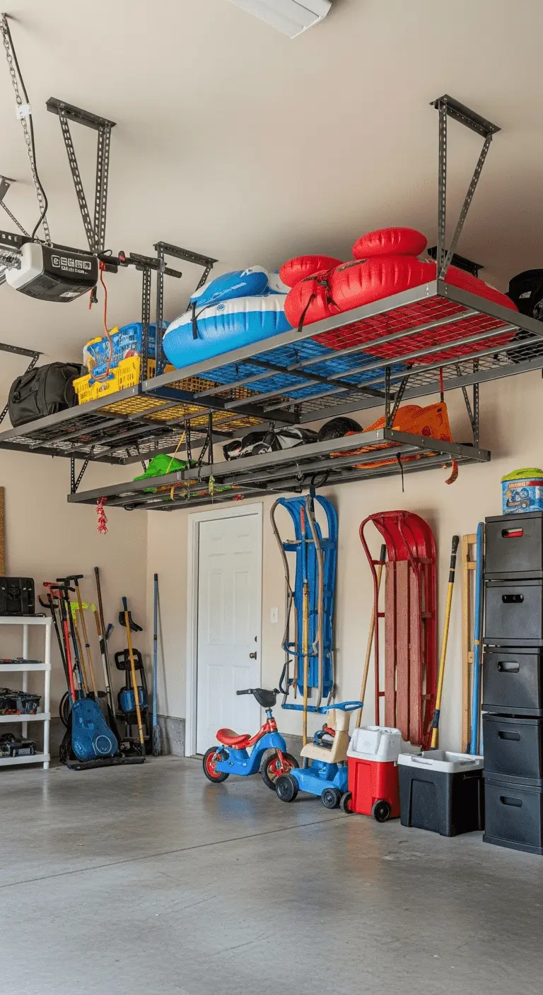 Overhead Ceiling Storage Racks