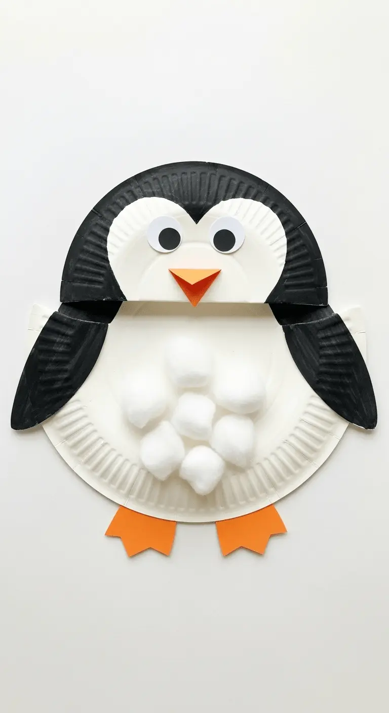 Paper Plate Penguin