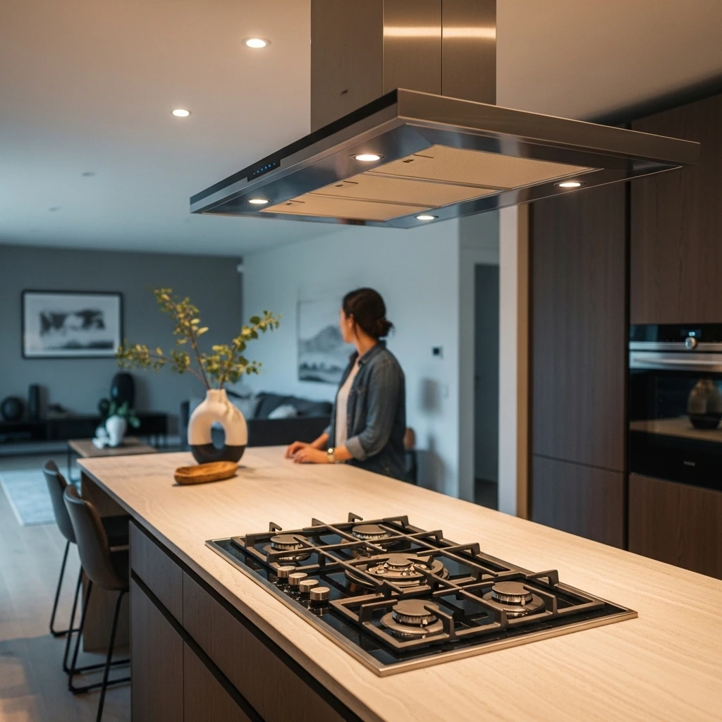 Peninsula with Integrated Cooktop Peninsula with Integrated Cooktop