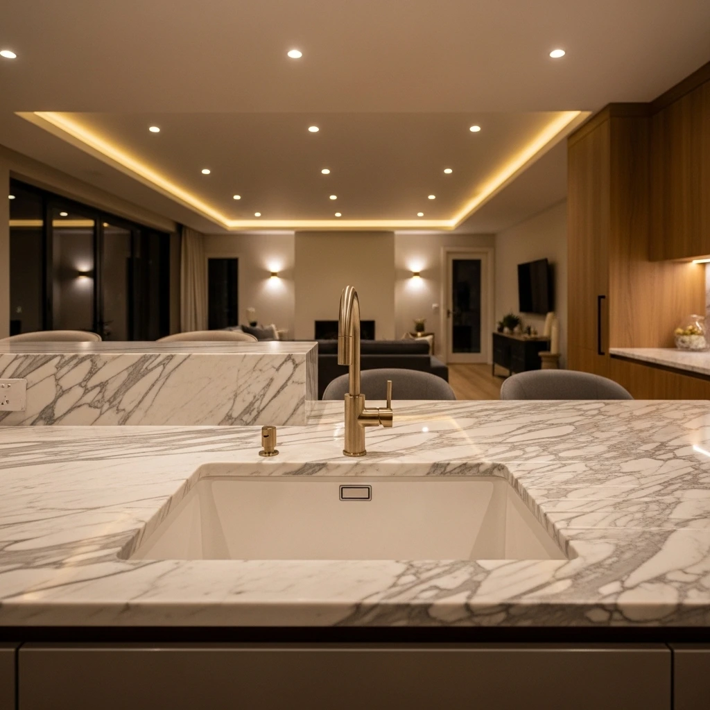 Peninsula with Integrated Sink Peninsula with Integrated Sink