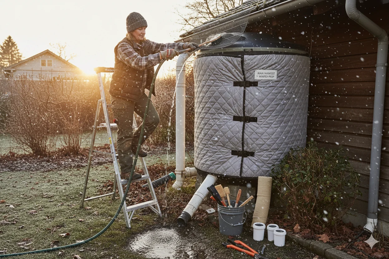 Rainwater System Maintenance and Winterization Seasonal maintenance and winterization of rainwater collection system components