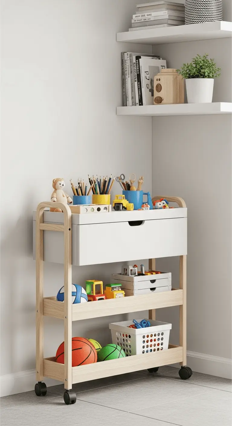 Rolling Carts for Flexible Organization