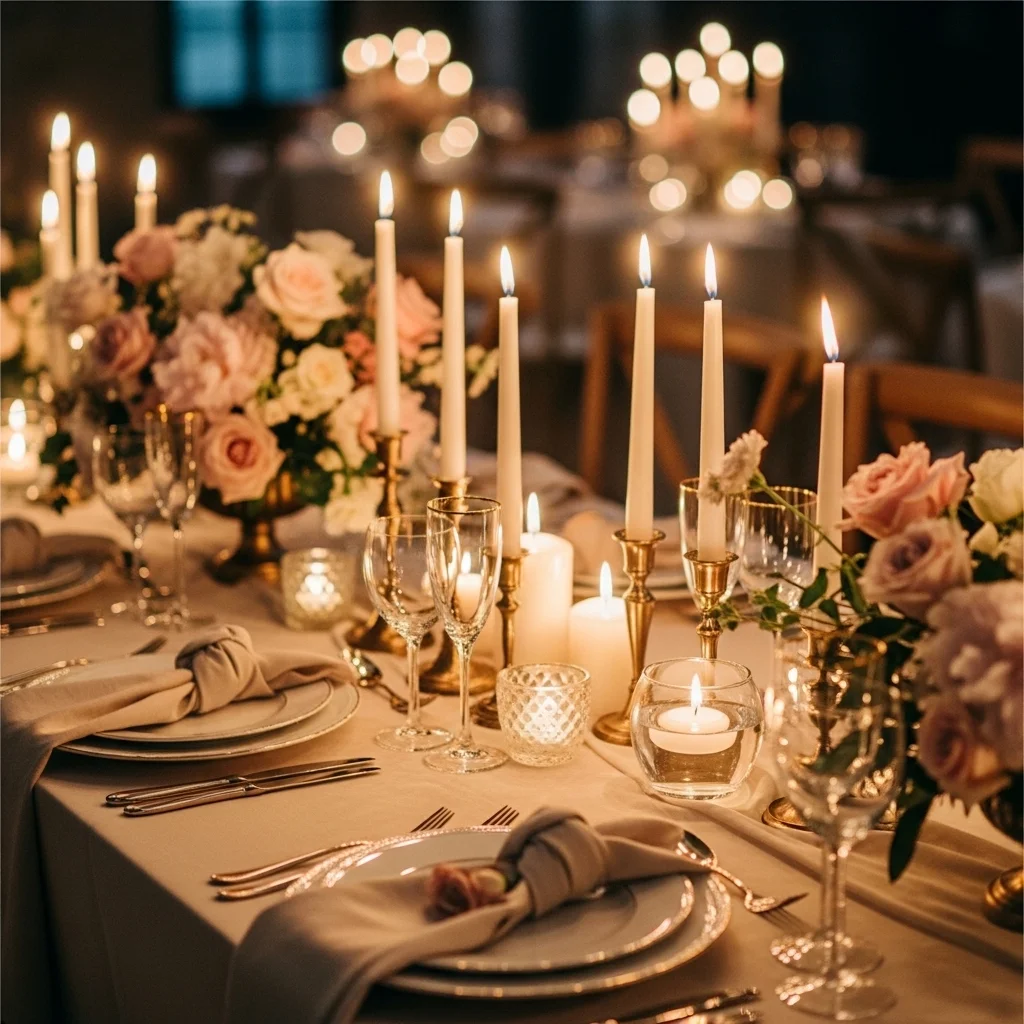 Romantic Candlelight Setting