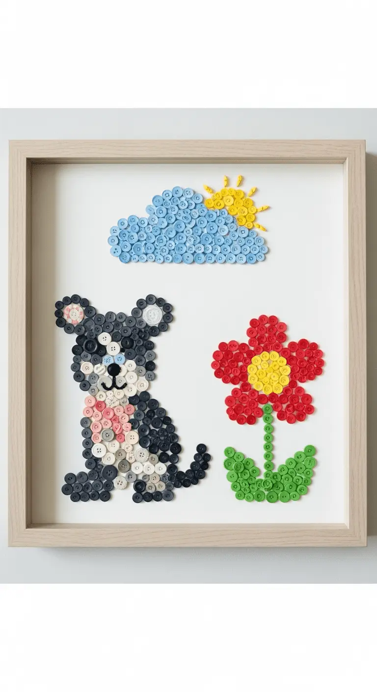 Shadowbox Button Art