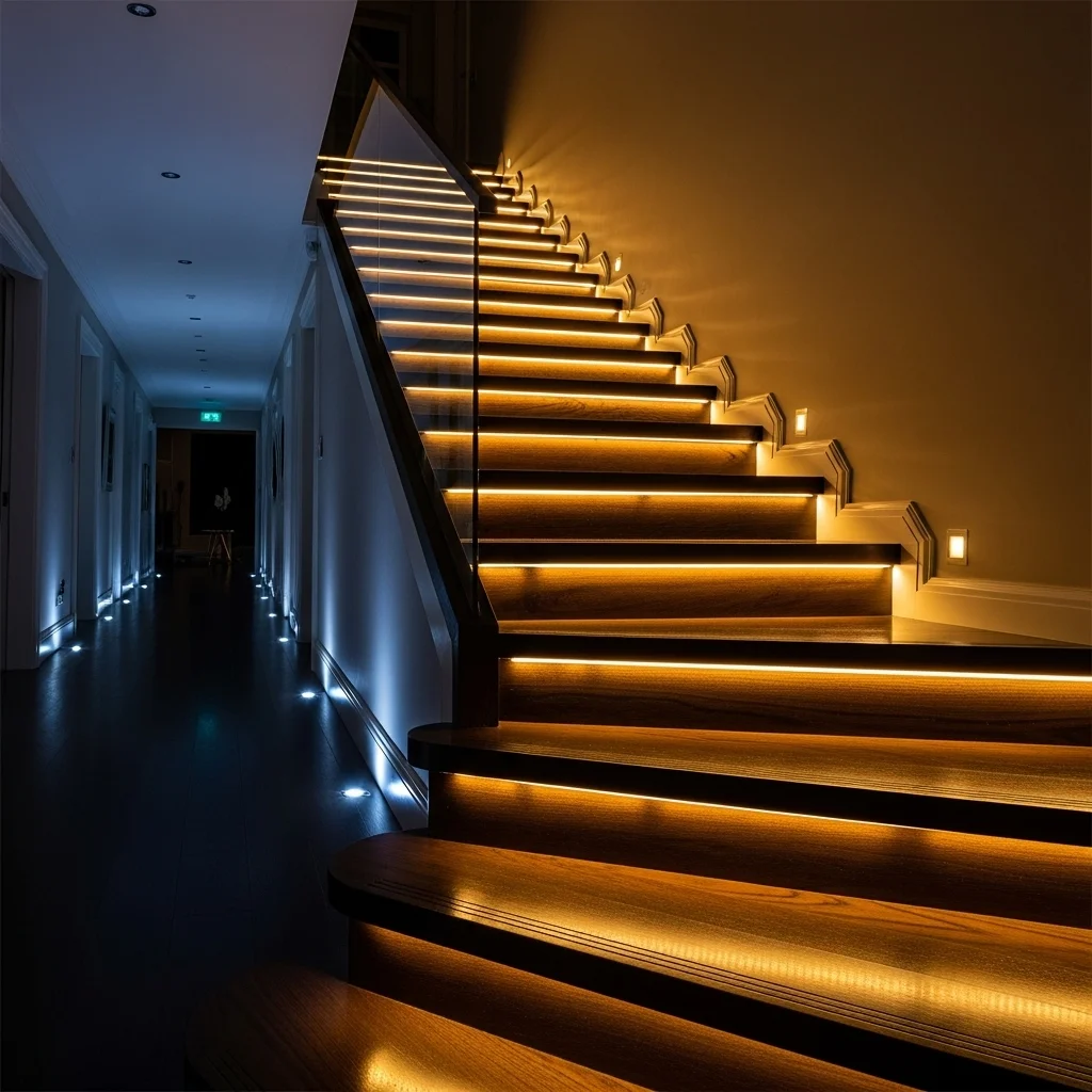 Use Motion-Activated LED Night Lights in Hallways