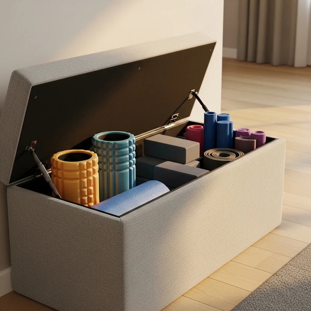 Storage Bench with Hidden Compartments