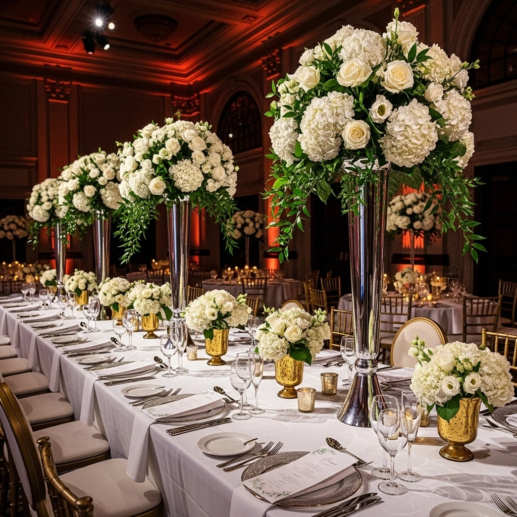 Tall Dramatic Floral Centerpieces