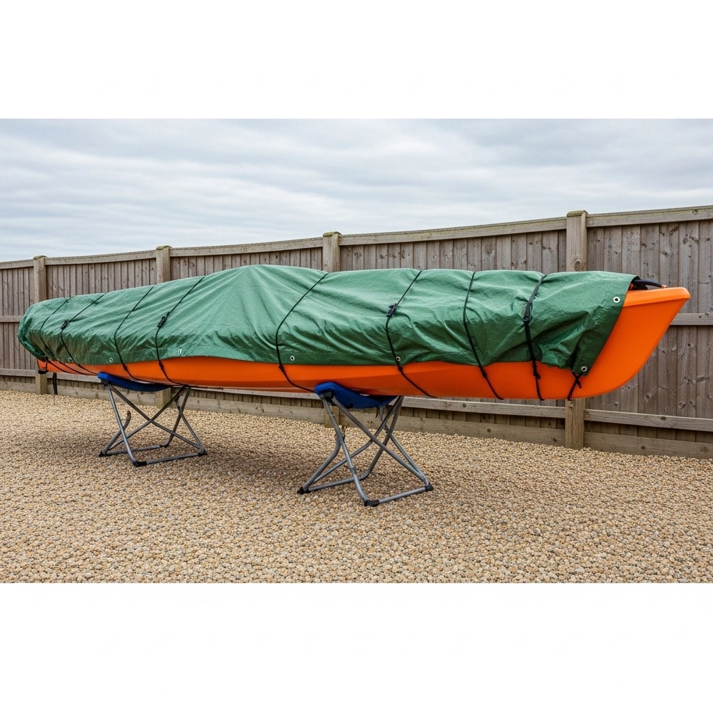 Tarp Shelter Over a Ground Stand Tarp Shelter Over a Ground Stand