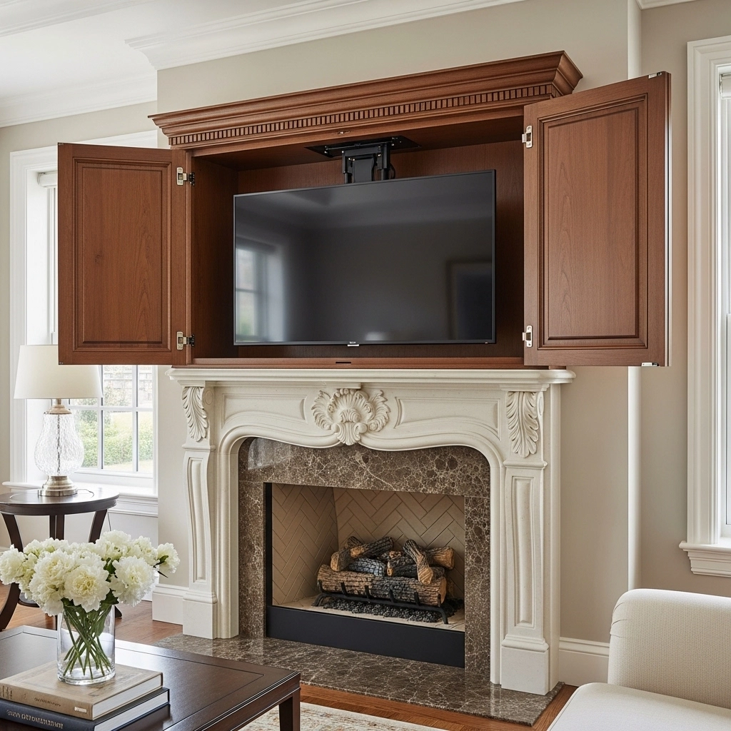 The Concealed TV Lift or Hidden Cabinet