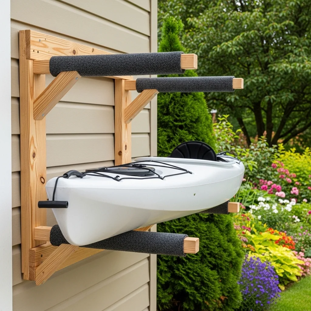 Two by Four Lumber DIY Wall Rack Two by Four Lumber DIY Wall Rack