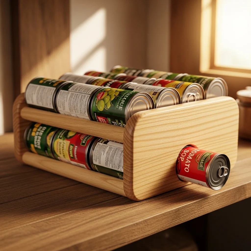 Use Magazine Holders as Can Organizers