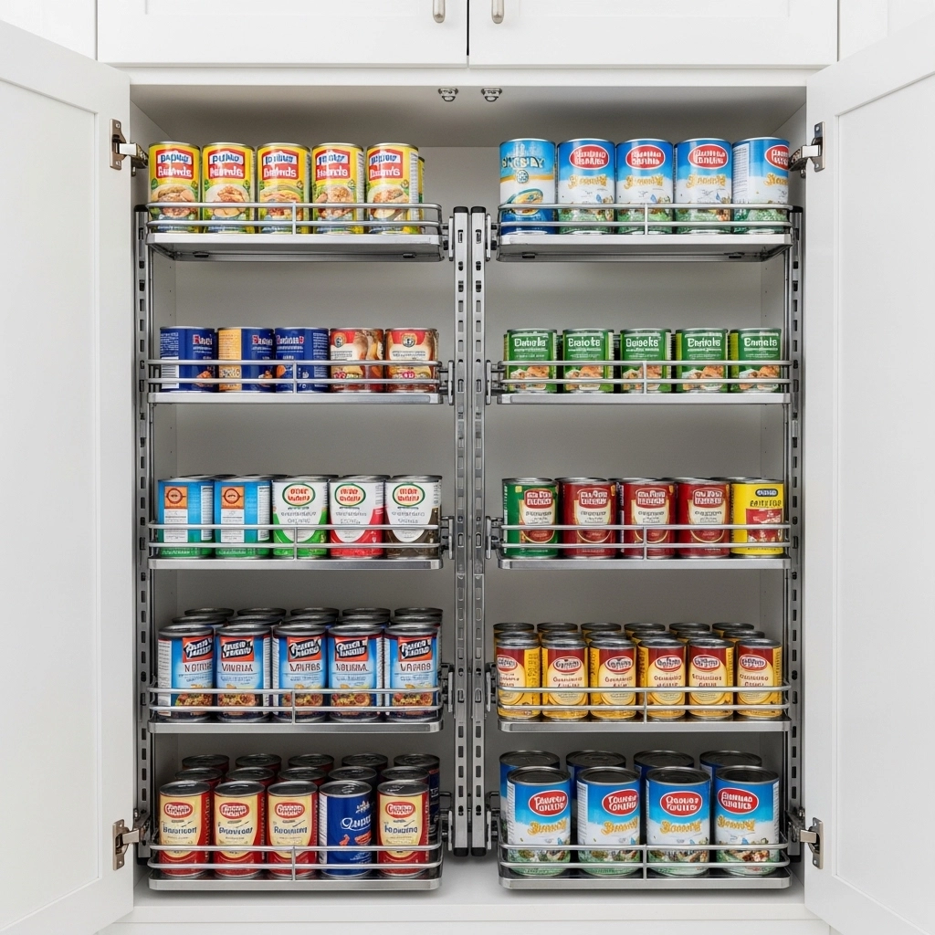 Use Under Bed Storage for Overflow Cans