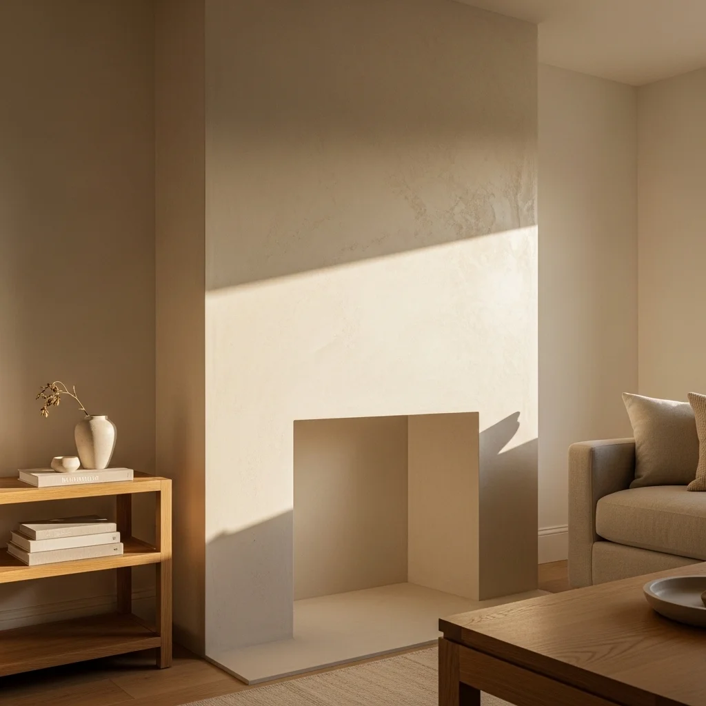 Venetian Plaster in Warm Ivory