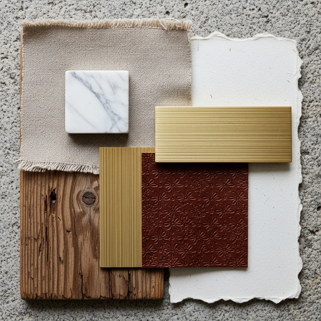 The Texture and Material Mood Board