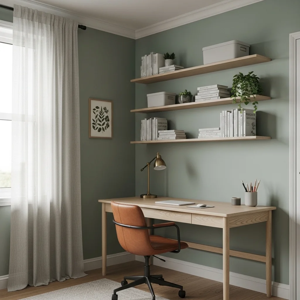 A Home Office That Promotes Focus and Calm