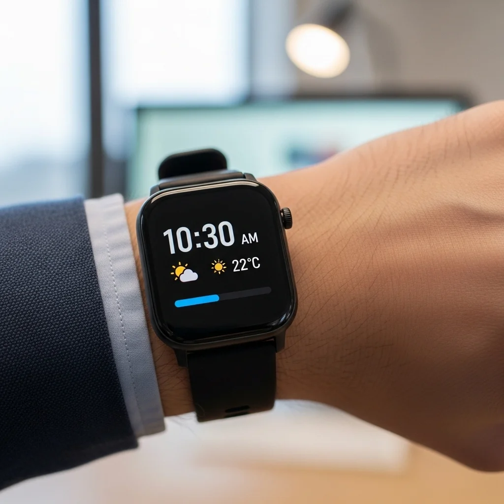 A Smartwatch That Keeps Him Organized