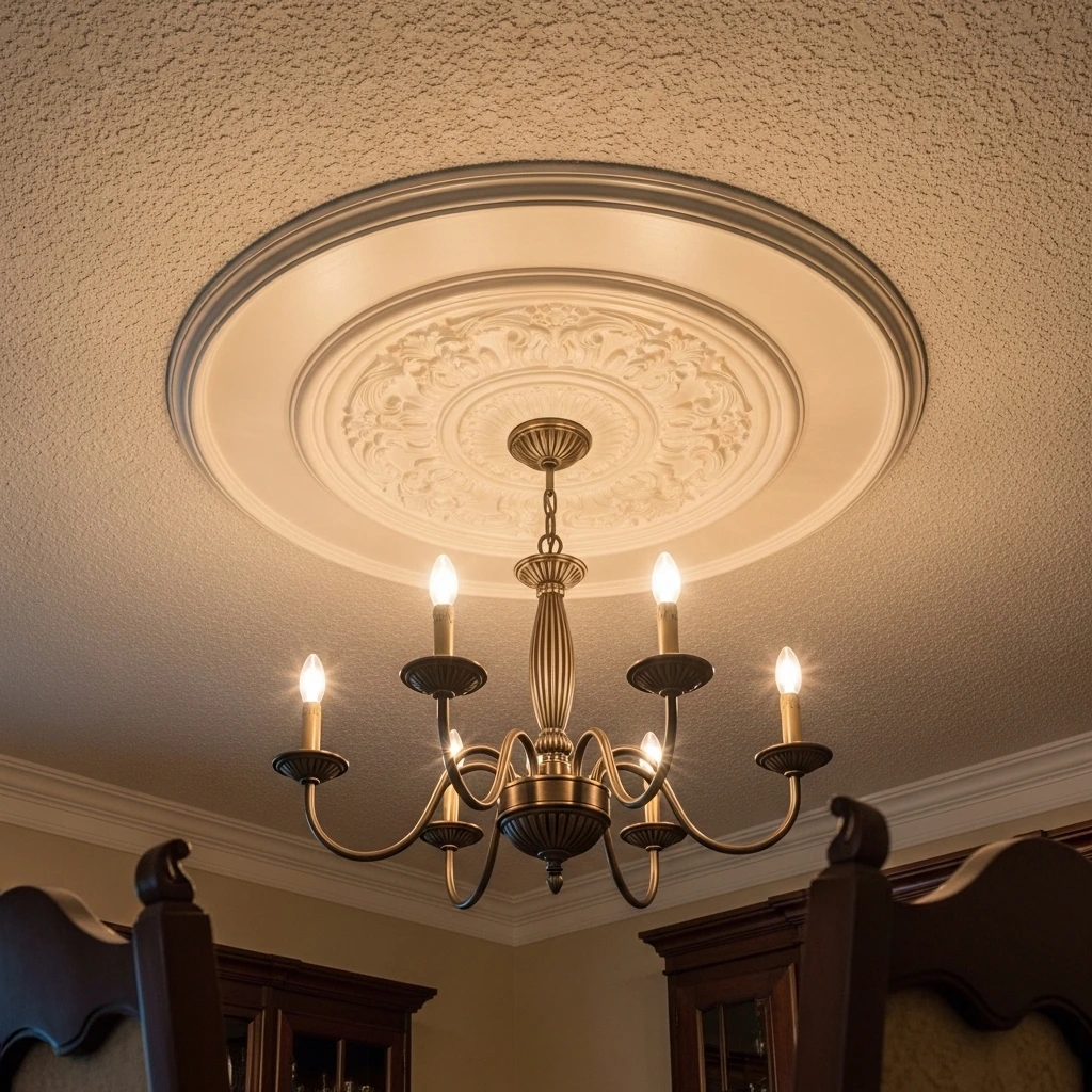 Add Decorative Ceiling Medallions