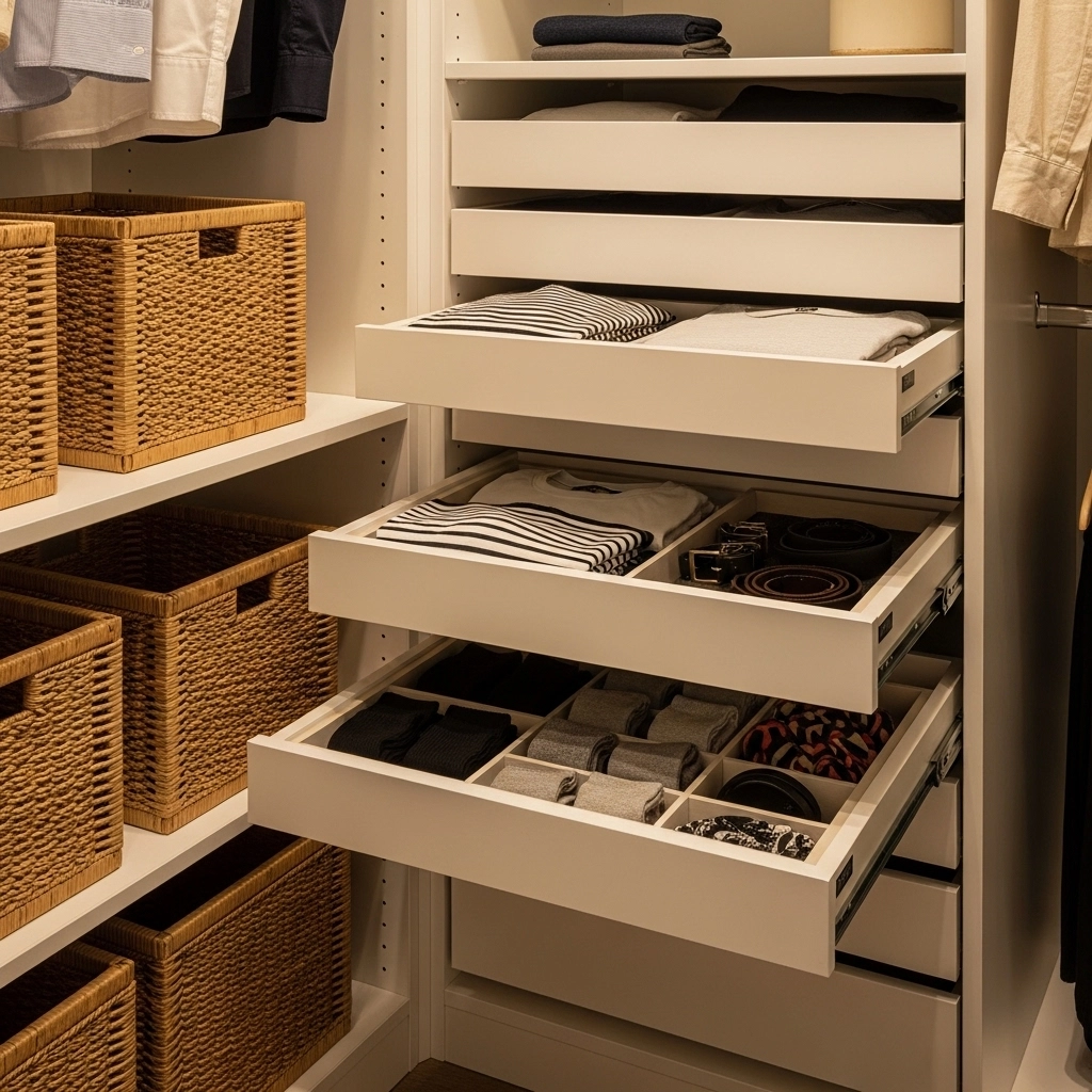 Add Pull-Out Drawers or Baskets