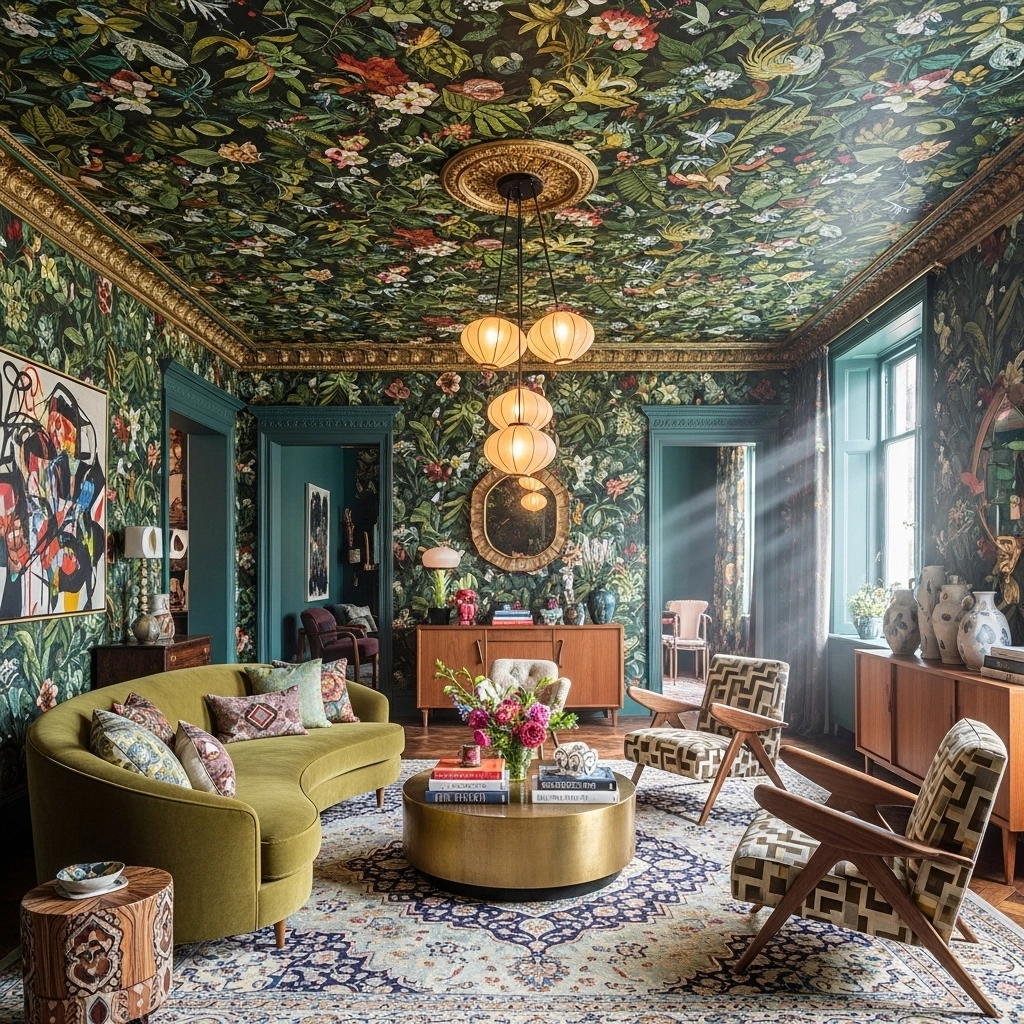 Apply Wallpaper to the Ceiling