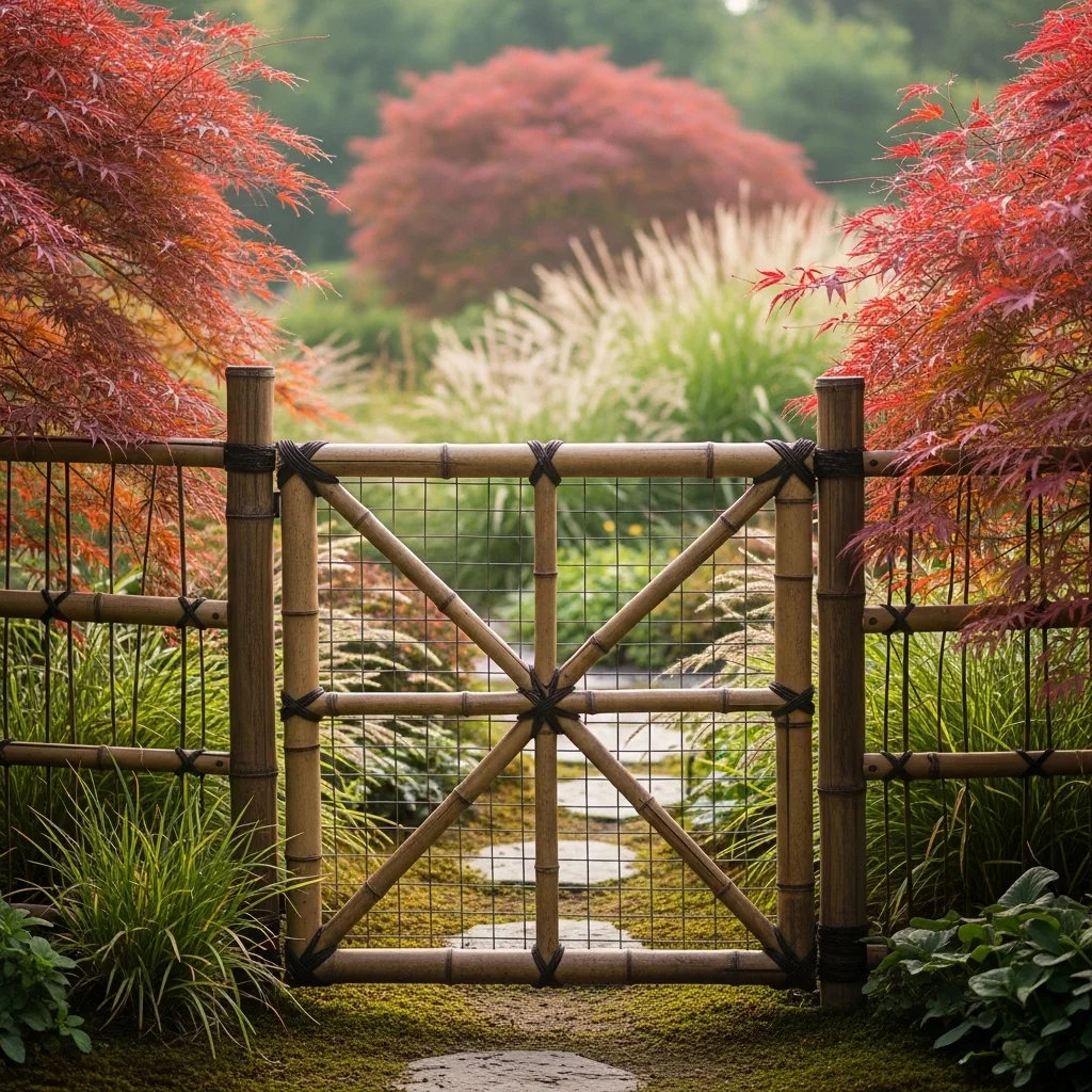 Bamboo and Wire Fusion Gate